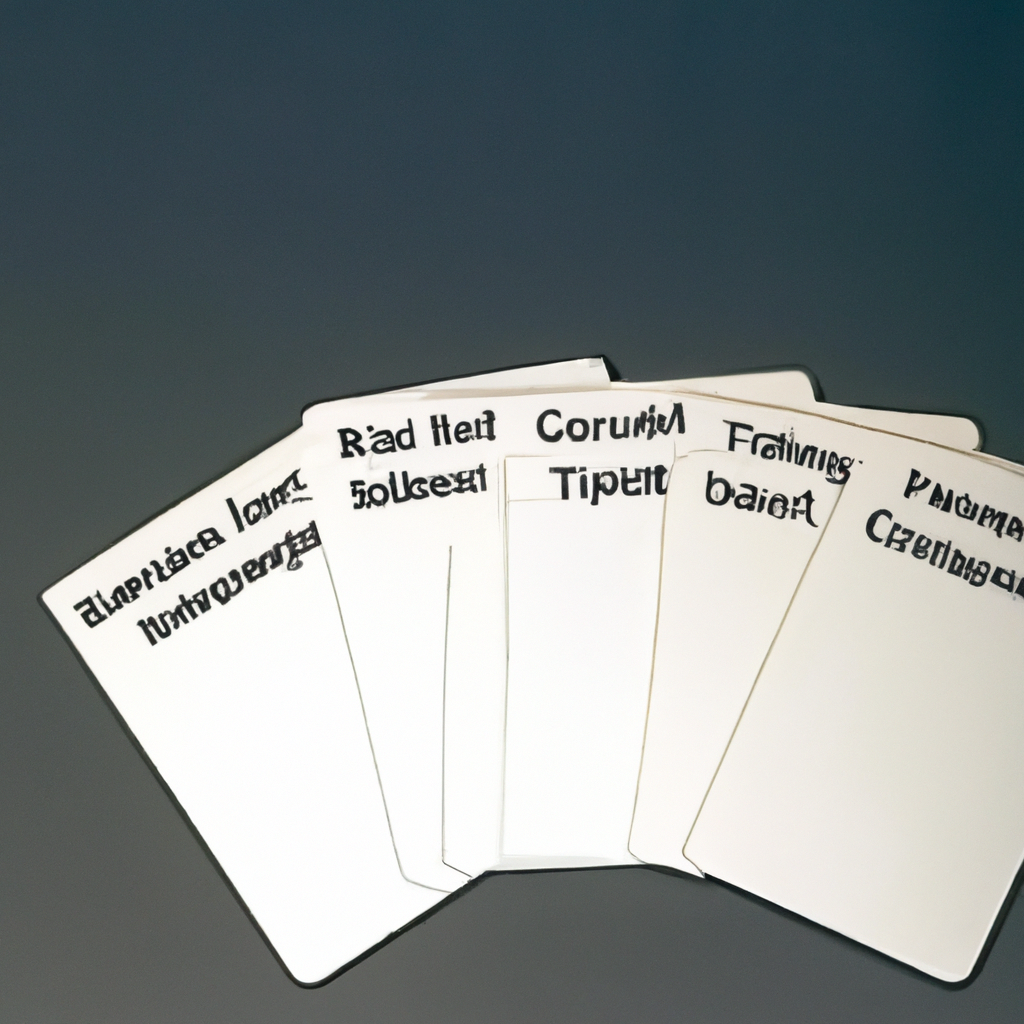 Cognitive Behavioral Therapy cards and notes